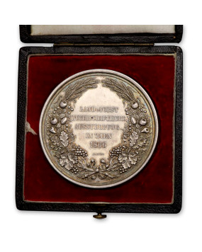 Silver medal in original box - WIen 1866 - "RARE"