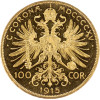 100 Koruna 1915 - Stará předválečná ražba č. 3