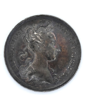 Silver medal - Elisabeth Christine - Coronation in Prague 1723