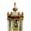 Gilt brass Champlevé enamel mantel Clock