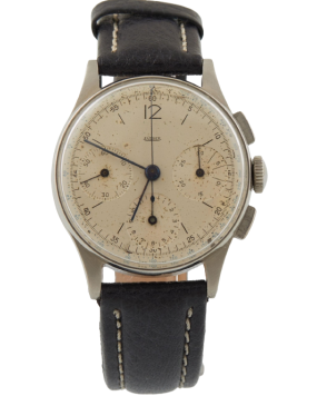 Antique wristwatch by Jaeger x Universal Genève - Chronograph