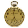Starožitné celo-zlaté 14k kapesní hodinky zn. IWC Schaffhausen s příslušenstvím ve stylu Art Deco