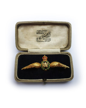 Gold Wings Brooch of RAF Pilot